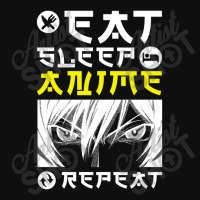 Eat Sleep Anime Repeat Tee Funny Foam Snapback Hat | Artistshot