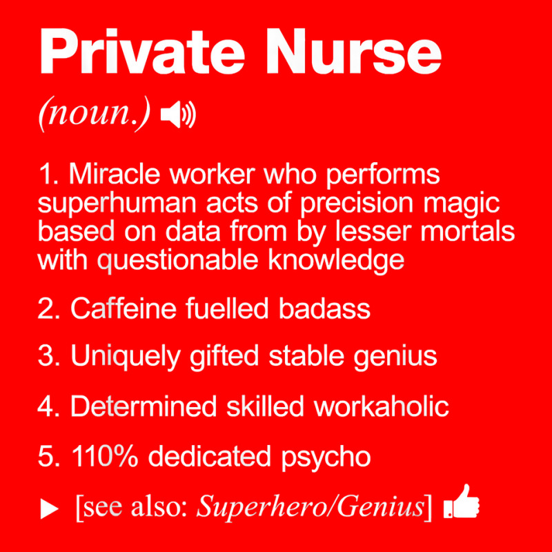 Private Nurse Job Definition Meaning Funny T Shirt 5 panel snapback cap by SchonbergerKamile | Artistshot