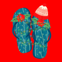 Flip Flops Hawaiian Xmas Summer Vacation Christmas In July T Shirt 5 Panel Snapback Cap | Artistshot