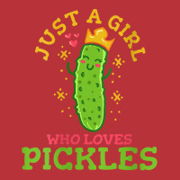 Womens Pickle Just A Girl Who Loves Pickles Vegan V Neck T Shirt Pa Trucker Cap | Artistshot