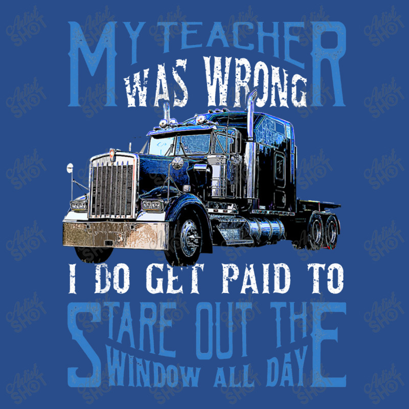 My Teacher Was Wrong Trucker Gift Funny Truck Driver Men Basic Backpack | Artistshot