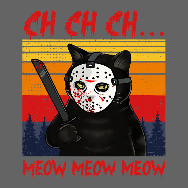 Chchch Meow Meow Horror Cat Bloody Knife Hilarious Halloween 147 Retro Trucker Cap by peafowl | Artistshot