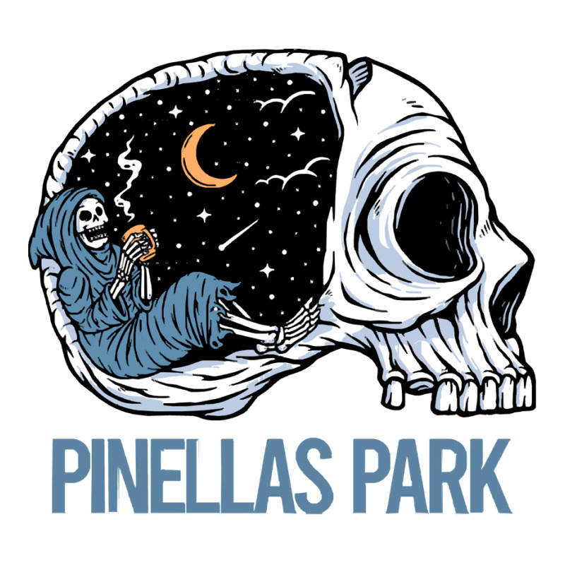 Pinellas Park T  Shirt Chilling Skeleton Pinellas Park T  Shirt Seamless Cap | Artistshot