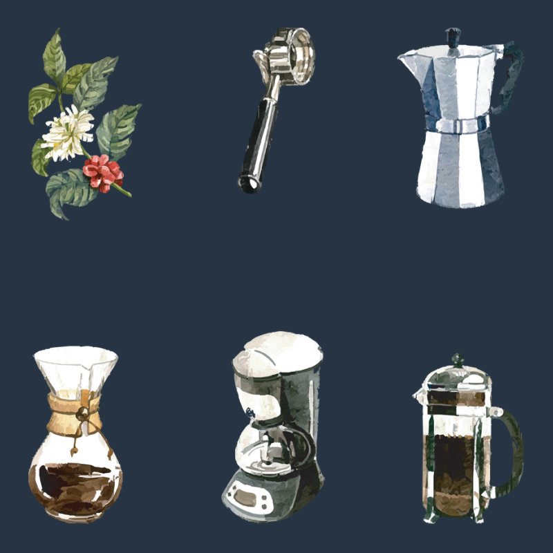 Coffee Making Tools And Equipment T  Shirt Assorted Coffee Making Tool Yupoong Trucker Cap | Artistshot