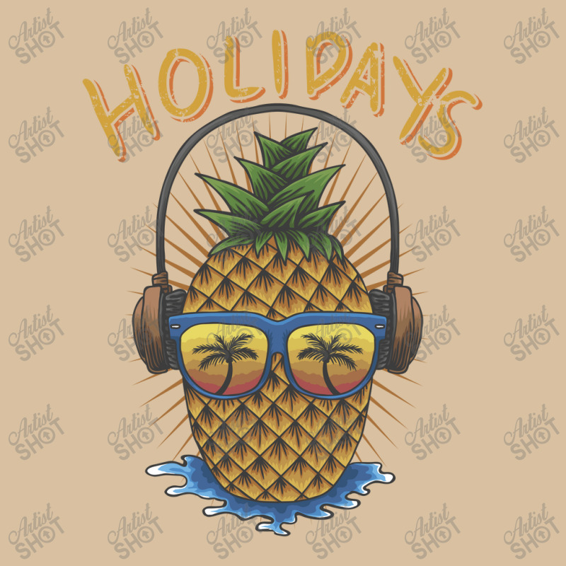 Pineapple Headphone Illustration Foam Snapback hat by andypp | Artistshot