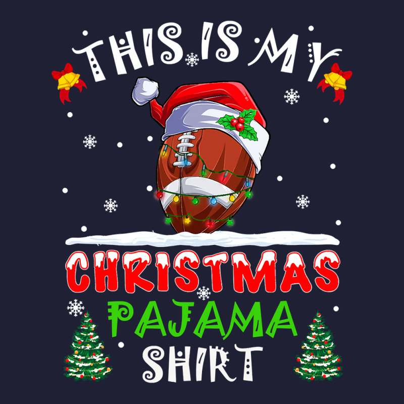 Football This Is My Christmas Pajama Football Xmas Lights Costume 408 5 panel snapback cap by circularflap | Artistshot