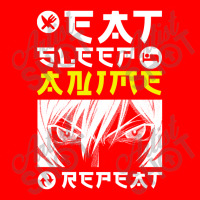 Eat Sleep Anime Repeat Tee Funny 5 Panel Snapback Cap | Artistshot