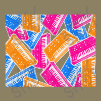 Analog Synthesizer Repeat Pattern Collage Artwork Design Pa Trucker Cap | Artistshot