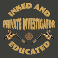 Inked And Educated Private Investigator T Shirt Pa Trucker Cap | Artistshot