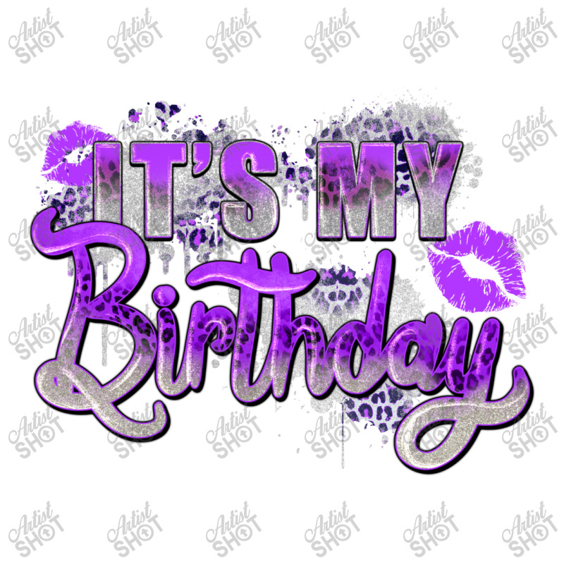 Purple Its My Birthday Debie Paper Bag - 10 X 5 X 13 | Artistshot