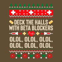 Deck The Halls With Beta Blockers Nurse Ugly Christmas Sweatshirt Seamless Cap | Artistshot