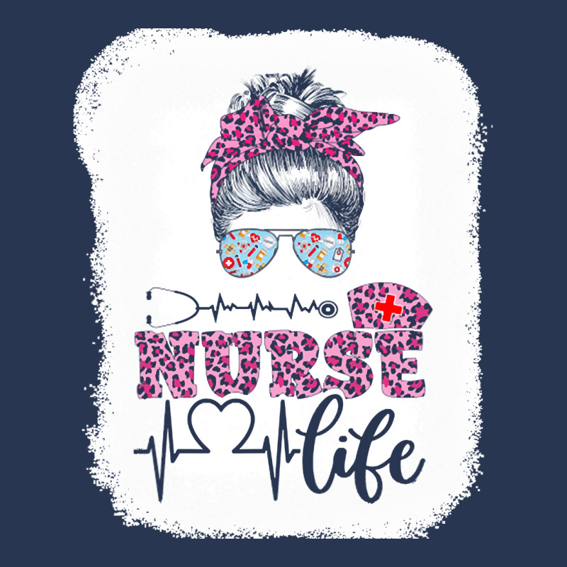 Nurse T  Shirt Nurse Life Leopard Registered Nurse, Cna, Nursing Schoo Men Denim Jacket | Artistshot