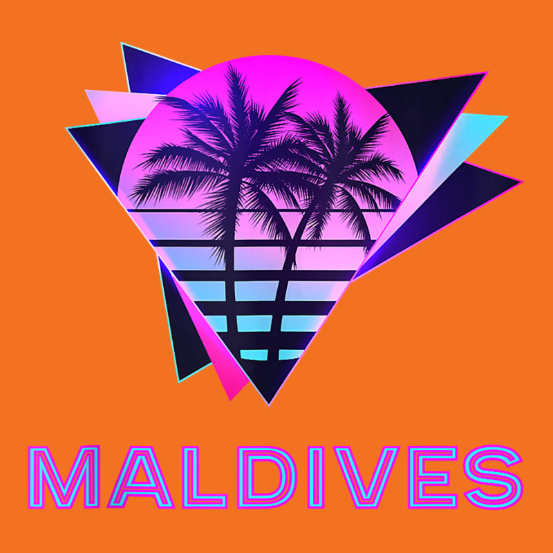 Maldives Retro 80s Palm Tree Vacation Souvenir Tank Top Foam Snapback Hat | Artistshot