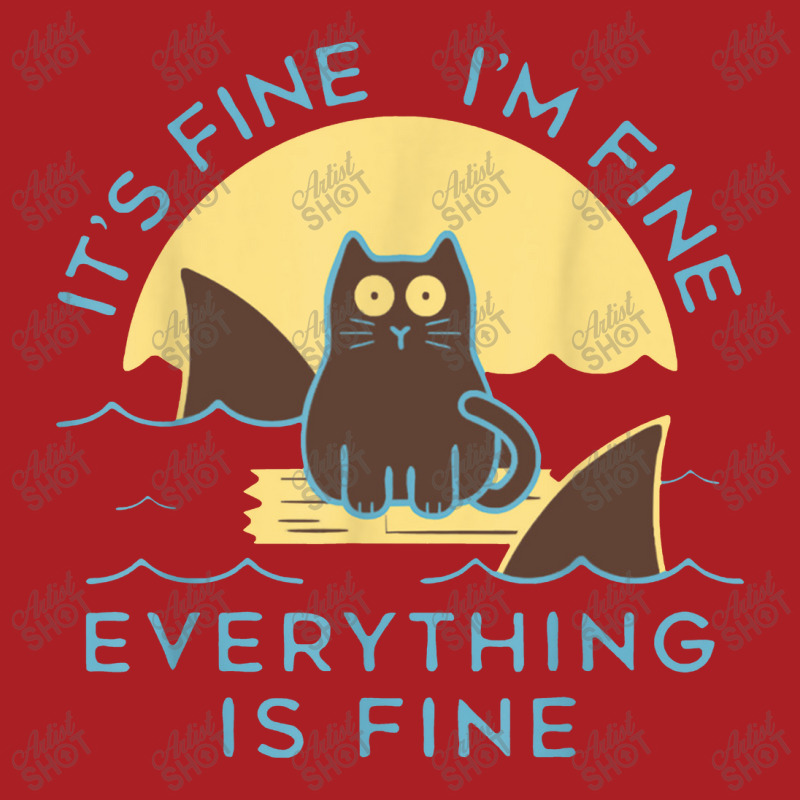 It's Fine I'm Fine Everything Is Fine Funny Cat 1 Foam Snapback Hat | Artistshot