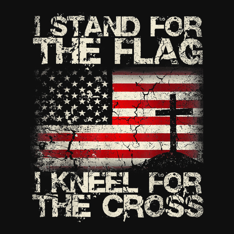 Patriot I Stand For The Flag I Kneel For The Cross Military T Shirt Foam Snapback hat by jacolepachew | Artistshot