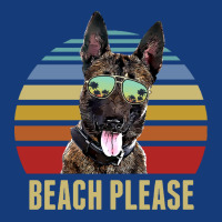 Belgian Malinois Summer Beach Vibe T  Shirt Beach Please Belgian Malin Foam Snapback Hat | Artistshot