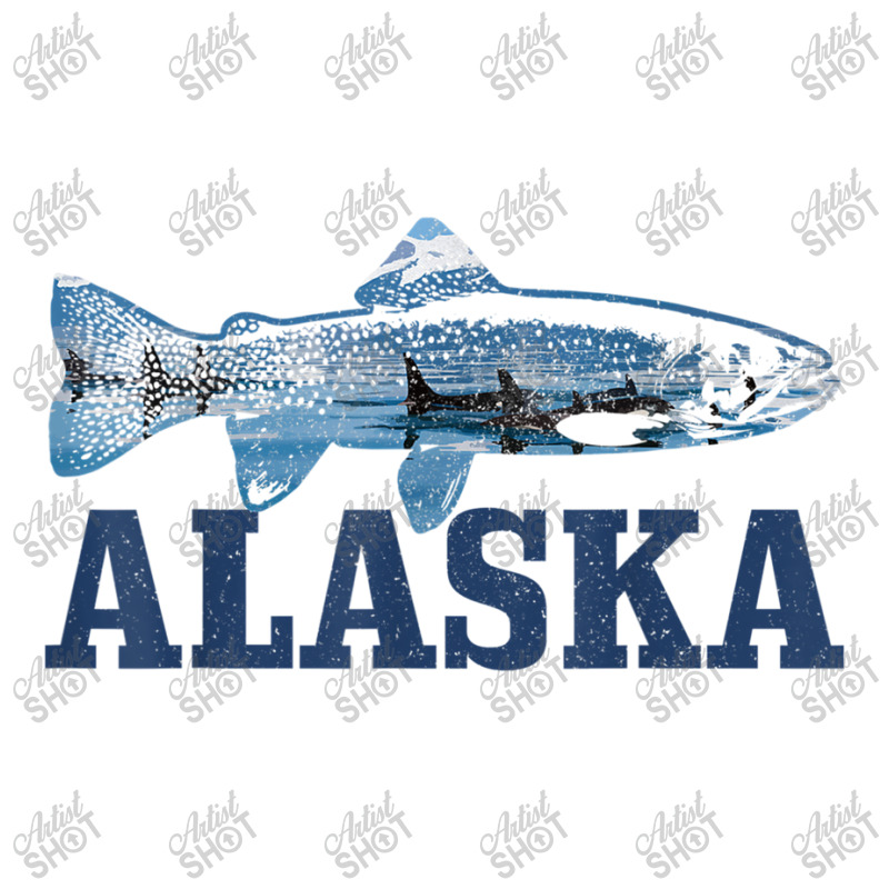 Fishing Alaska Trout Salmon Fly Fishing Fish Orca Whale Nature 598 5 Panel Snapback Cap | Artistshot