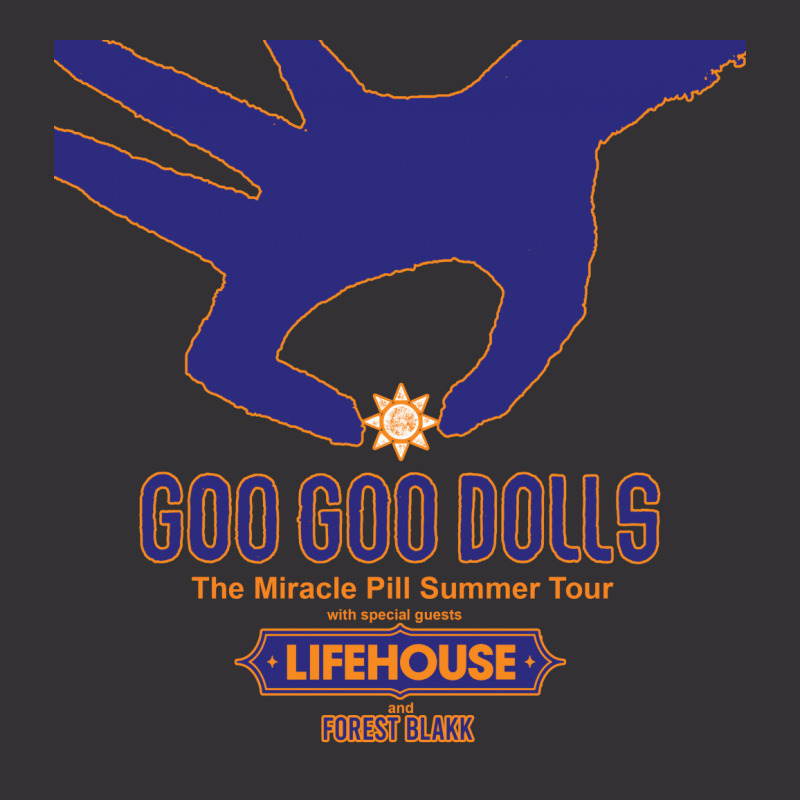 Goo Goo Dolls, Lifehouse, Forest Blakk   The Miracle Pill Summer Tour Vintage Hoodie | Artistshot