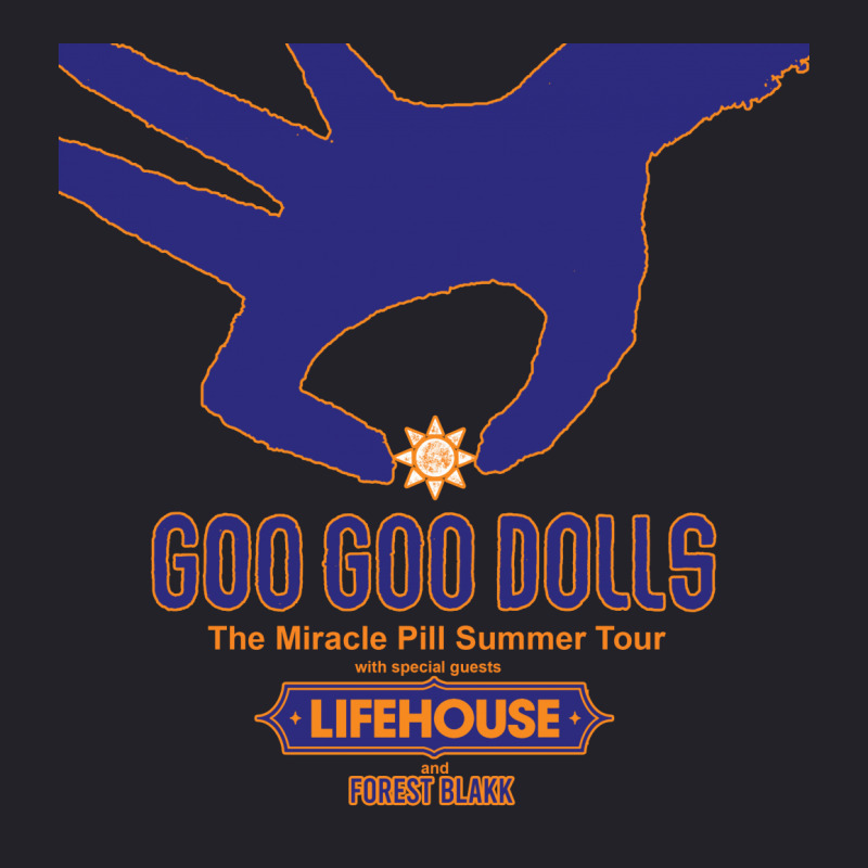 Goo Goo Dolls, Lifehouse, Forest Blakk   The Miracle Pill Summer Tour Men Denim Jacket | Artistshot