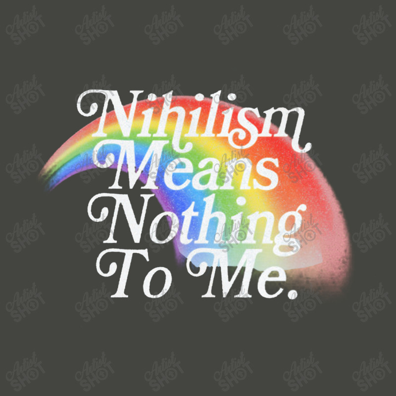 Nihilism Means Nothing To Me, Vintage Style Faded Rainbow Design Pa Trucker Cap by qulonuhun | Artistshot