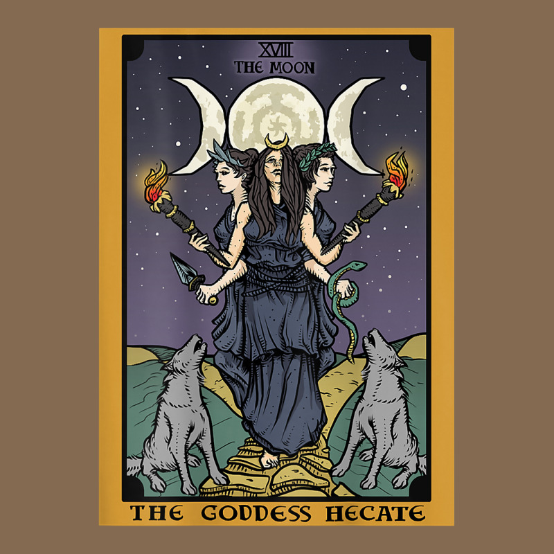 Hecate Triple Moon Goddess Witch Wheel Tarot Card Back Print T Shirt Pa Trucker Cap by carlianagorley | Artistshot