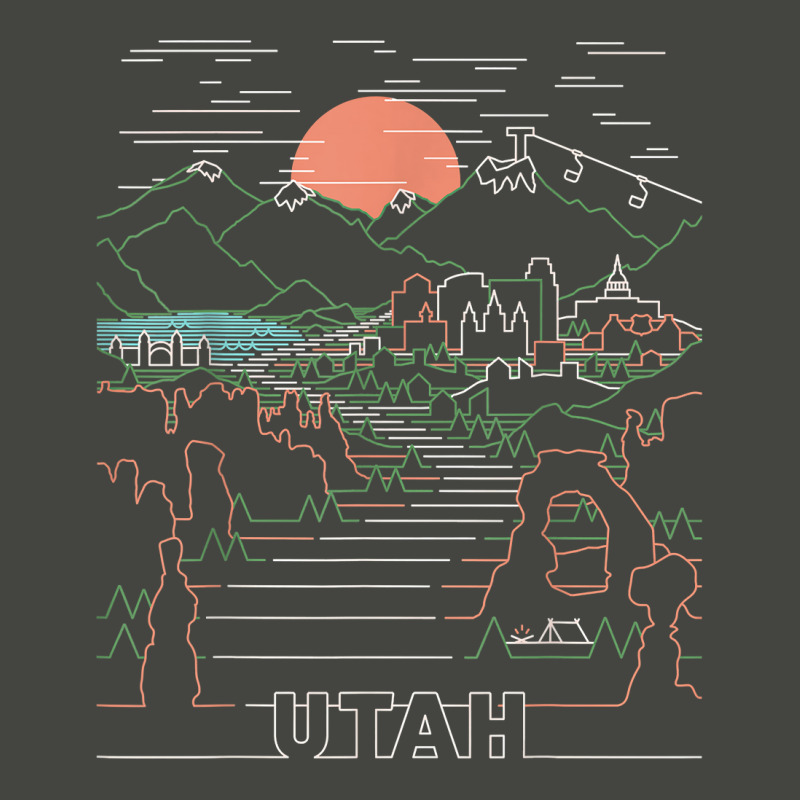 Utah Art  Salt Lake City Ut, Delicate Arch, Bryce, And Zion T Shirt Pa Trucker Cap | Artistshot