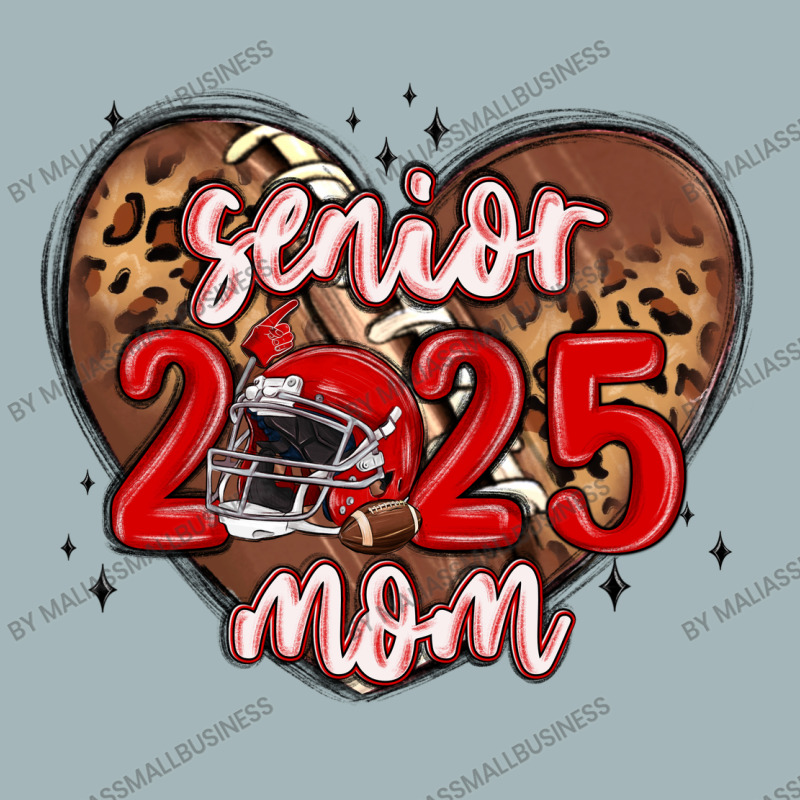 Senior 2025 Mom Football Unisex Sherpa-lined Denim Jacket | Artistshot