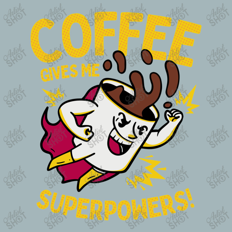 Coffee Gives Me Superpowers Unisex Sherpa-lined Denim Jacket | Artistshot