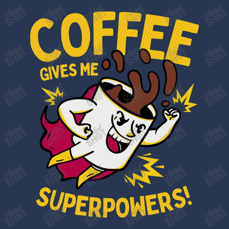 Coffee Gives Me Superpowers Men Denim Jacket | Artistshot