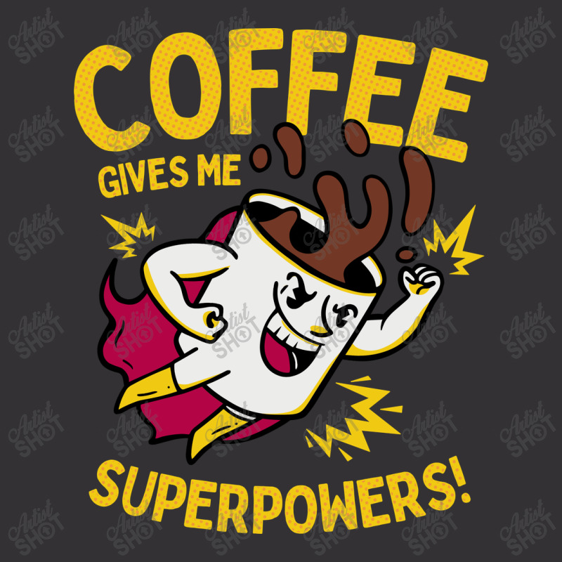 Coffee Gives Me Superpowers Vintage Hoodie And Short Set | Artistshot