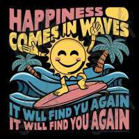 Happiness Comes In Waves,it Will Find You Again Adjustable Cap | Artistshot