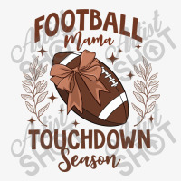 Football Mama Touchdown Season Coquette Ladies Fitted T-shirt | Artistshot