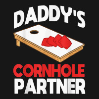 Daddy's Cornhole Partner Father's Day T Shirt Medium-length Apron | Artistshot