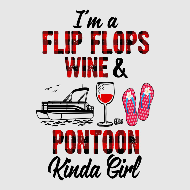 I'm A Flip Flops Wine & Pontoon Kinda Girl Funny Summer Lake Long Slee Unisex Jogger | Artistshot