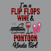 I'm A Flip Flops Wine & Pontoon Kinda Girl Funny Summer Lake Pullover Crewneck Sweatshirt | Artistshot