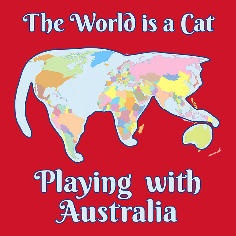 Funny World Is A Cat Playing Map T Shirt Yupoong Trucker Cap | Artistshot