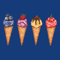 Assorted Ice Cream Cones T  Shirt Assorted Ice Cream Cones Set   Blueb Foam Snapback Hat | Artistshot