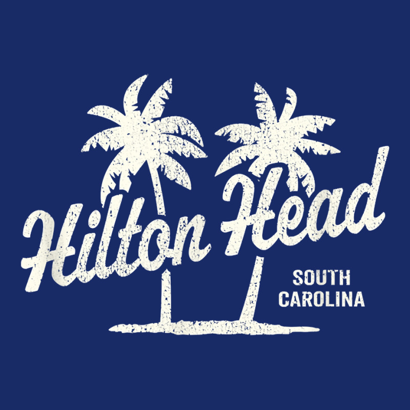 Hilton Head Island South Carolina Vintage 70s Palm Trees Gra T Shirt 5 panel snapback cap by aryanahjerich | Artistshot