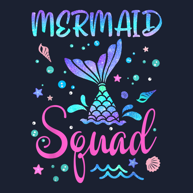 Mermaid Squad Of The Birthday Mermaid Tail Family Matching T Shirt Basic Backpack | Artistshot