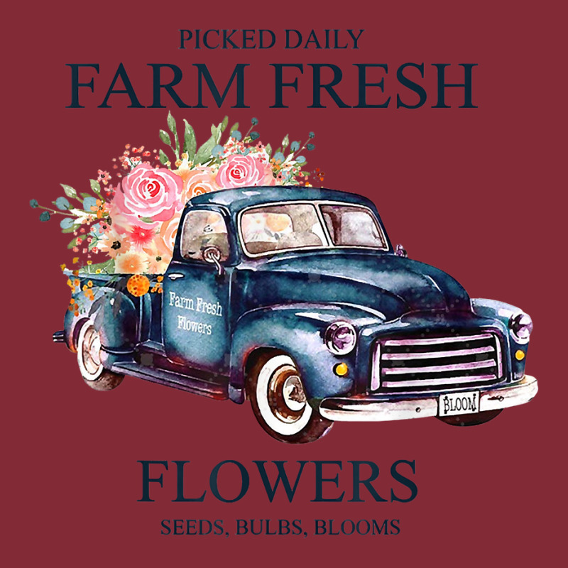 Picked Daily Farm Fresh Truck Flowers Seeds Bulbs Blooms T Shirt Basic Backpack | Artistshot