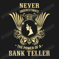 Never Underestimate The Power Of A Bank Teller Nike Dri-fit Cap | Artistshot