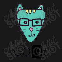 Cool Cat Slogan And Face Cat Flannel Shirt | Artistshot