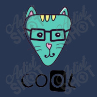 Cool Cat Slogan And Face Cat Ladies Denim Jacket | Artistshot