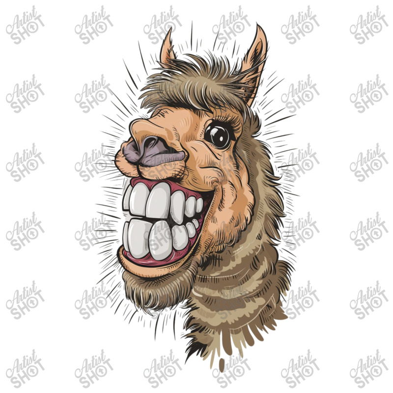 The Alpaca Bursting With Joy And Laughter Crop Top by John Nichols | Artistshot