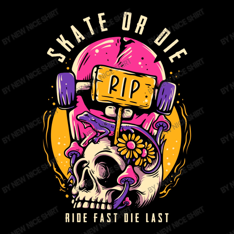 Skate Or Die Skull Vintage Women's V-neck T-shirt | Artistshot