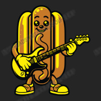 Funny Hotdog Playing Guitar Music Unisex Hoodie | Artistshot