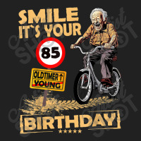 Funny Oldtimer Smile It`s Your Birthday 85 Basic T-shirt | Artistshot