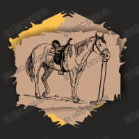 Saddled Horse Ladies Fitted T-shirt | Artistshot