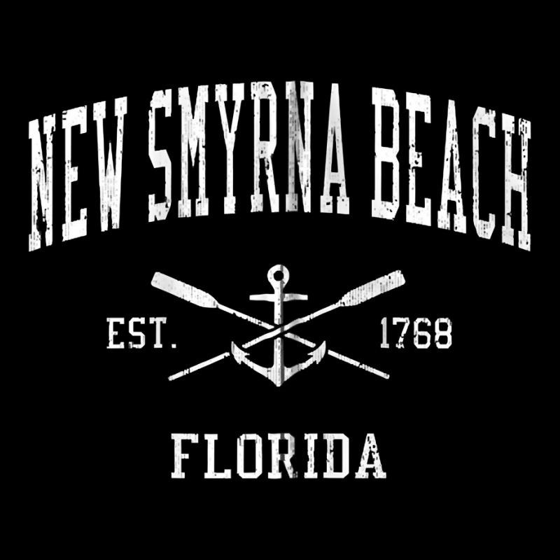 New Smyrna Beach Fl Vintage Crossed Oars & Boat Anchor Sport Zip Hoodi Adjustable Cap | Artistshot