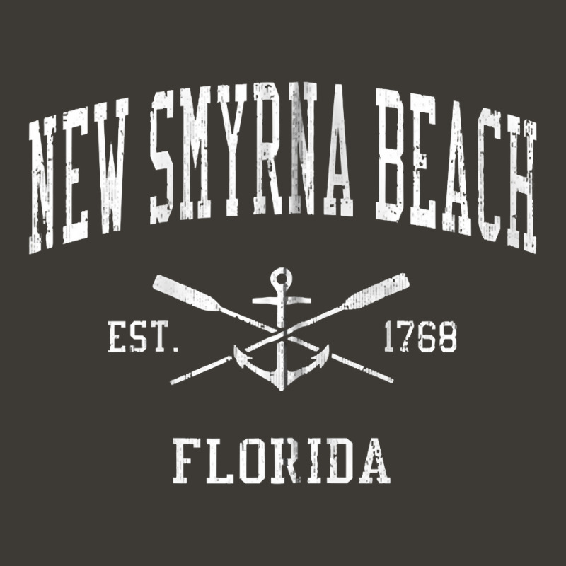 New Smyrna Beach Fl Vintage Crossed Oars & Boat Anchor Sport Zip Hoodi Bucket Hat | Artistshot